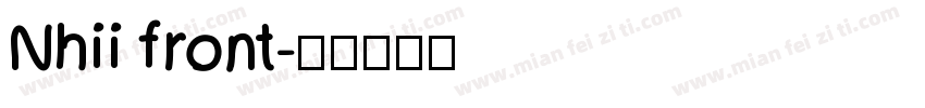 Nhii front字体转换